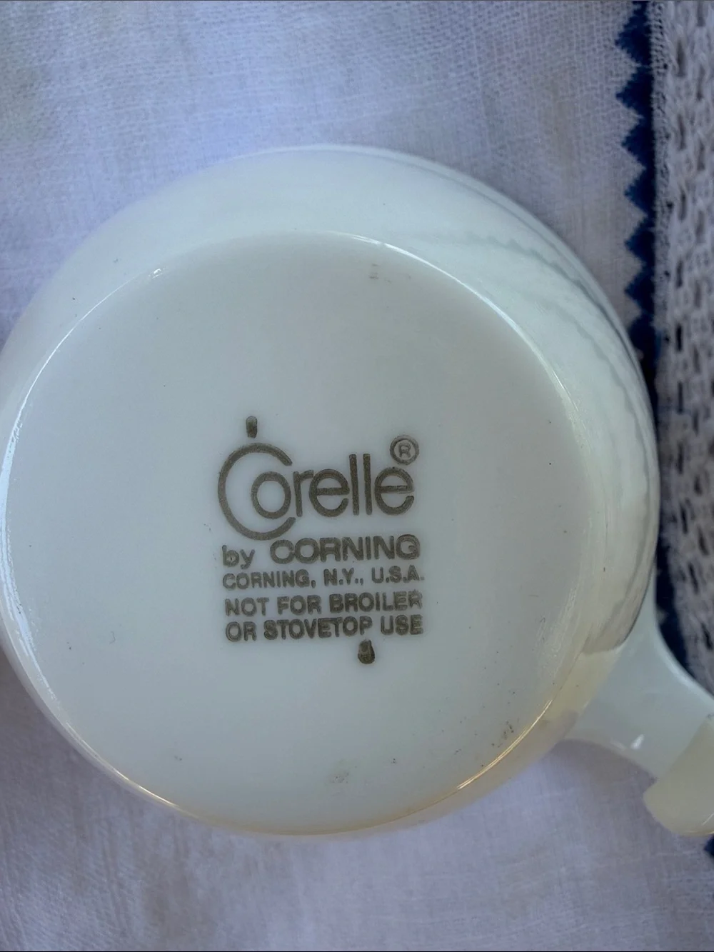 Corelle by Corningware White and “Gold-dot” Butterflies 5 teacups and saucers